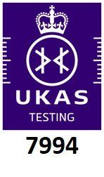 UKAS Testing accreditation 7994